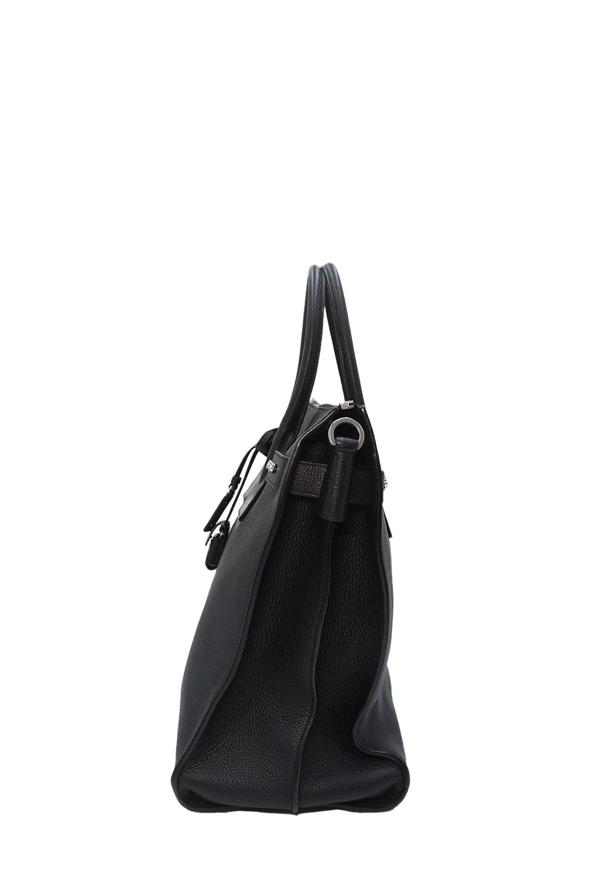 Sac De Jour North/South in Grained Leather Black