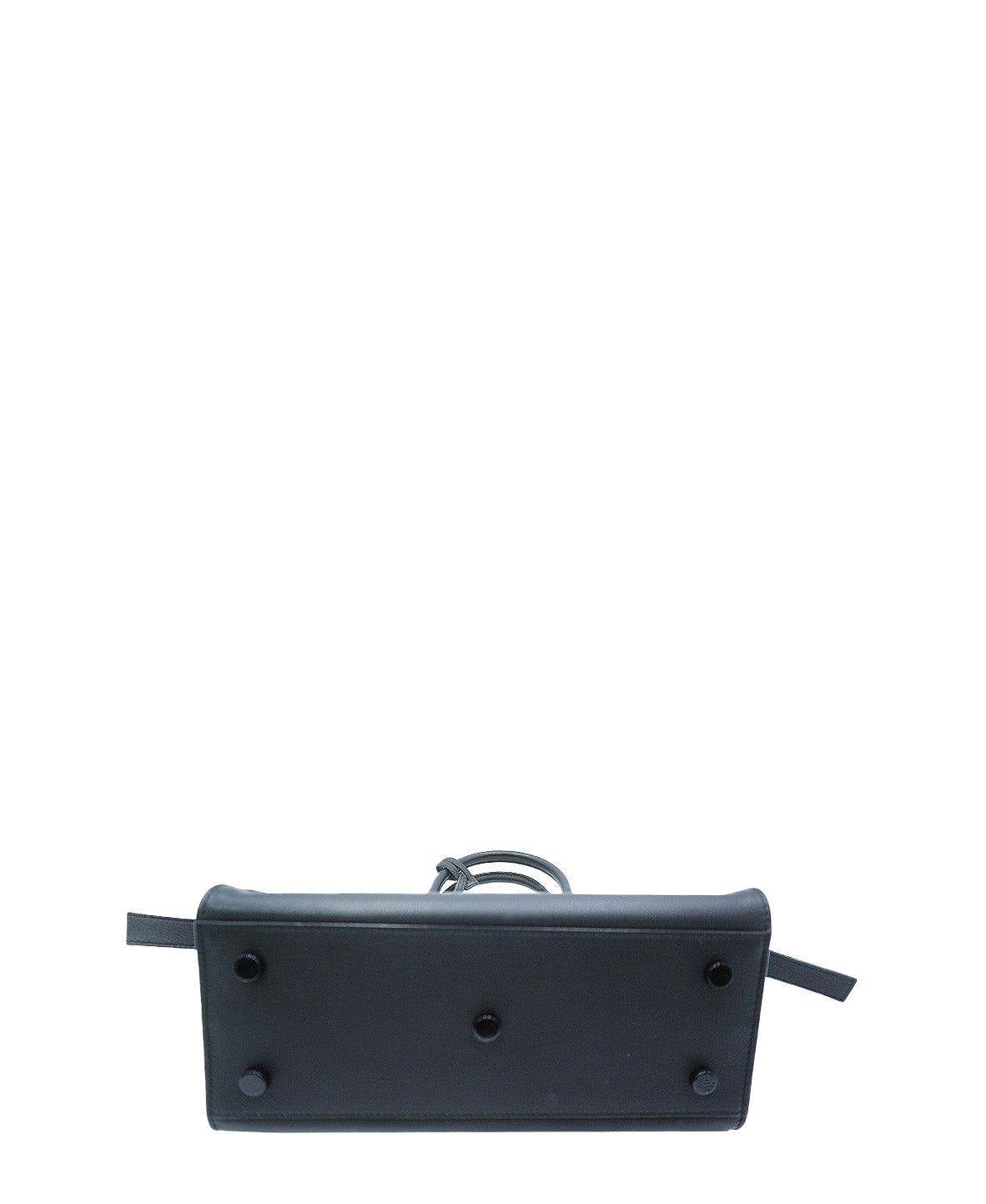 Small Toy Downtown Cabas Croc Embossed Bag Black