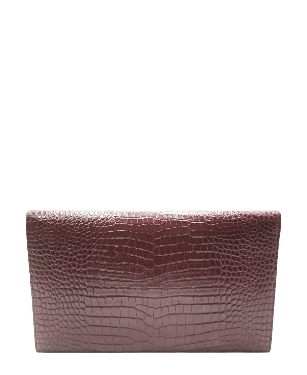 Embossed Monogram Uptown Envelope Pouch Red