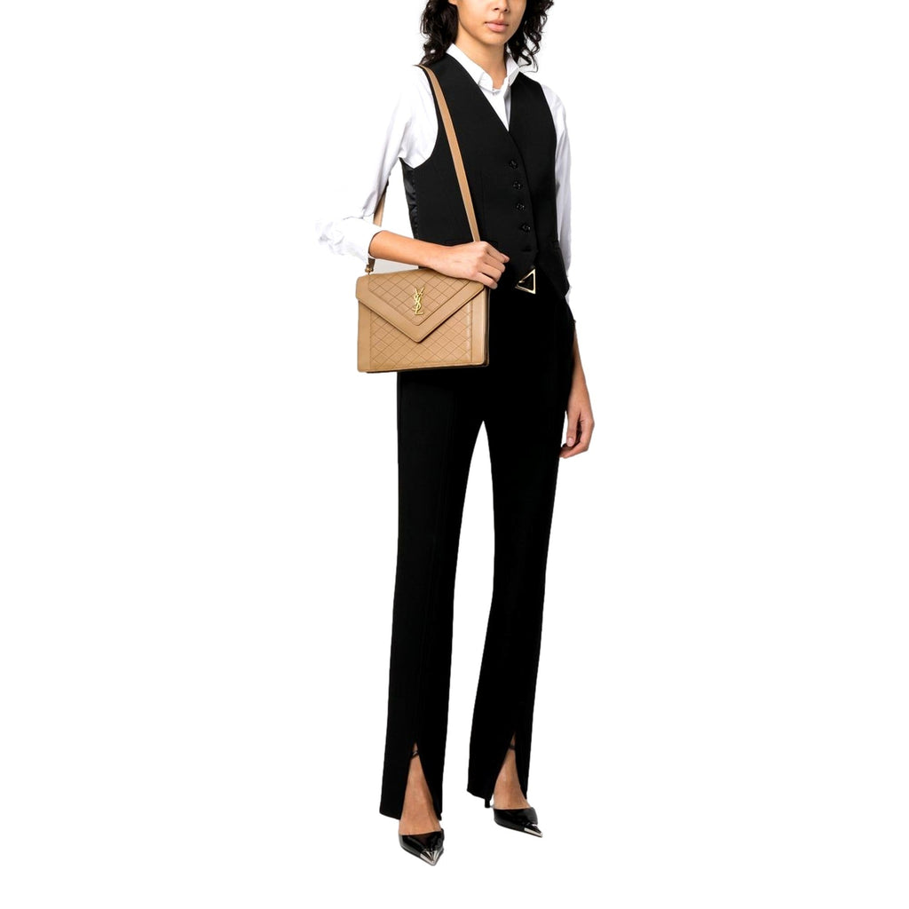 Saint Laurent Gabby Light Brown Shoulder Bag
