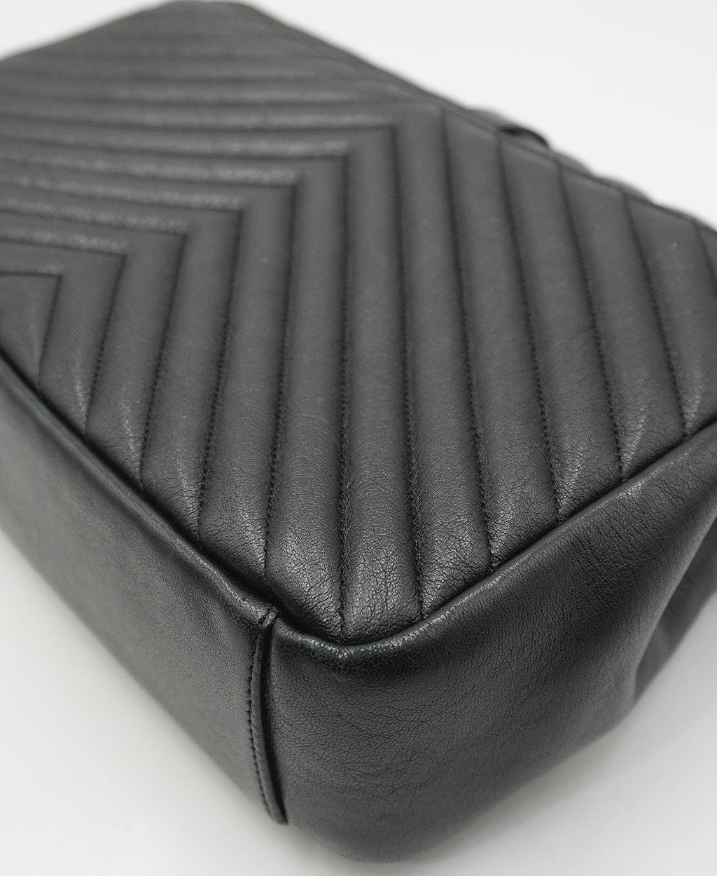 Large Monogram Chevron MatelassÃƒÆ’Ã‚Â© College Bag Black
