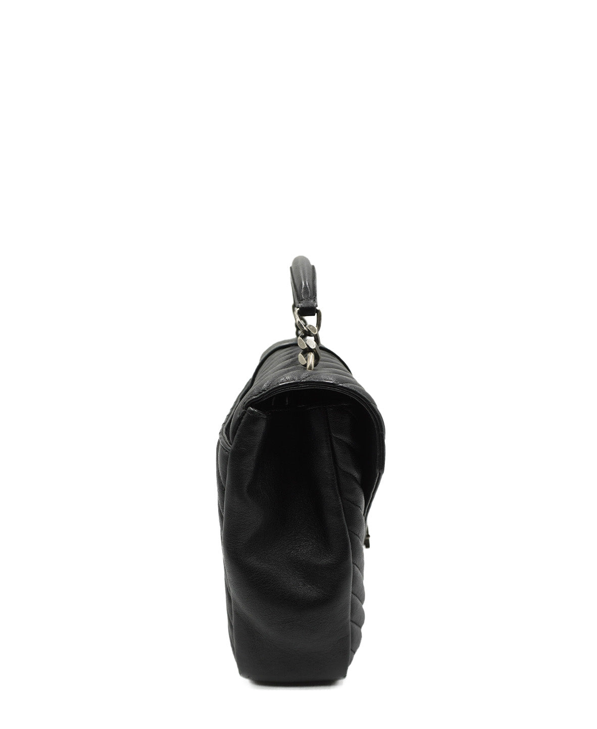 Large Monogram Chevron MatelassÃƒÆ’Ã‚Â© College Bag Black