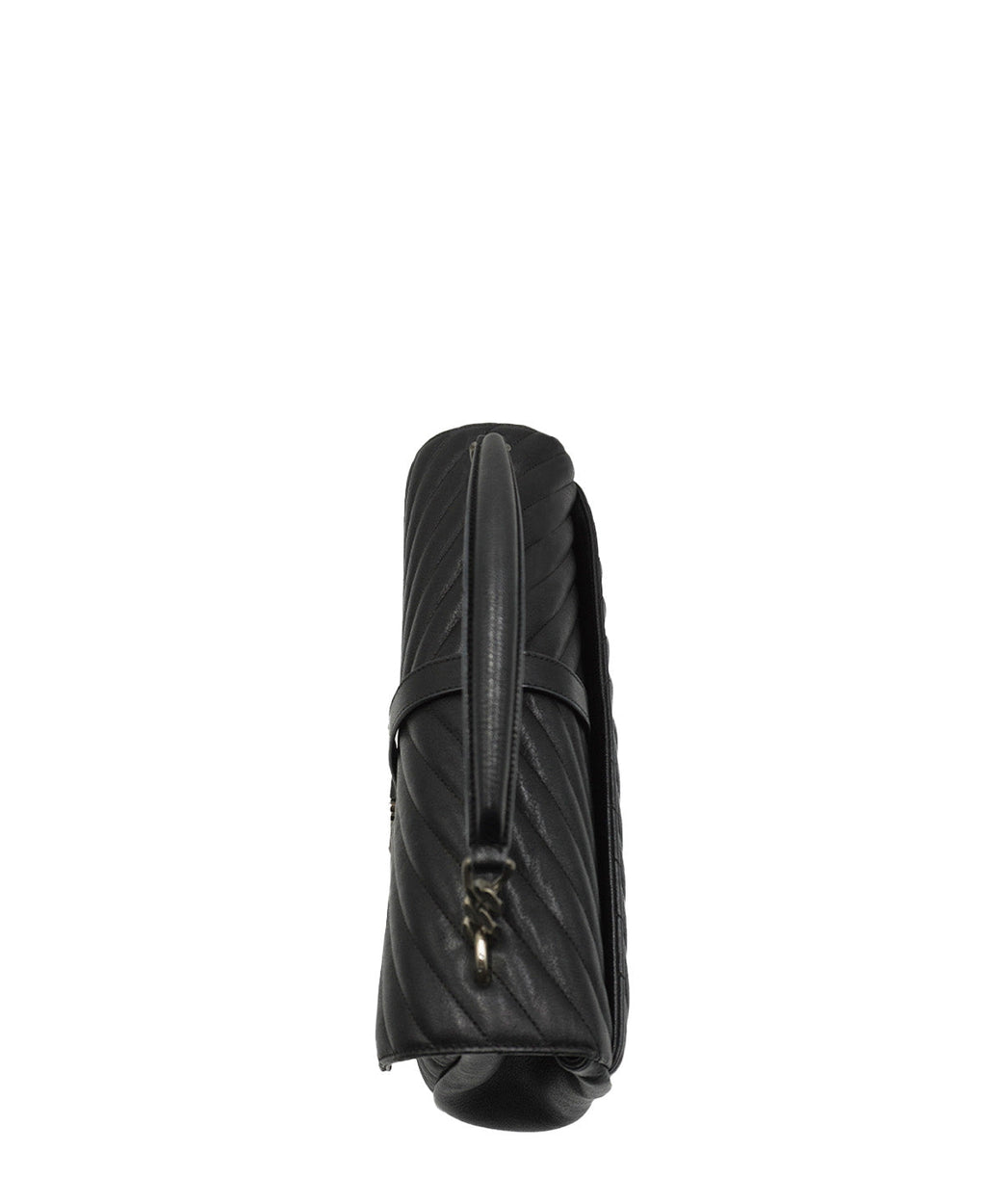 Large Monogram Chevron MatelassÃƒÆ’Ã‚Â© College Bag Black