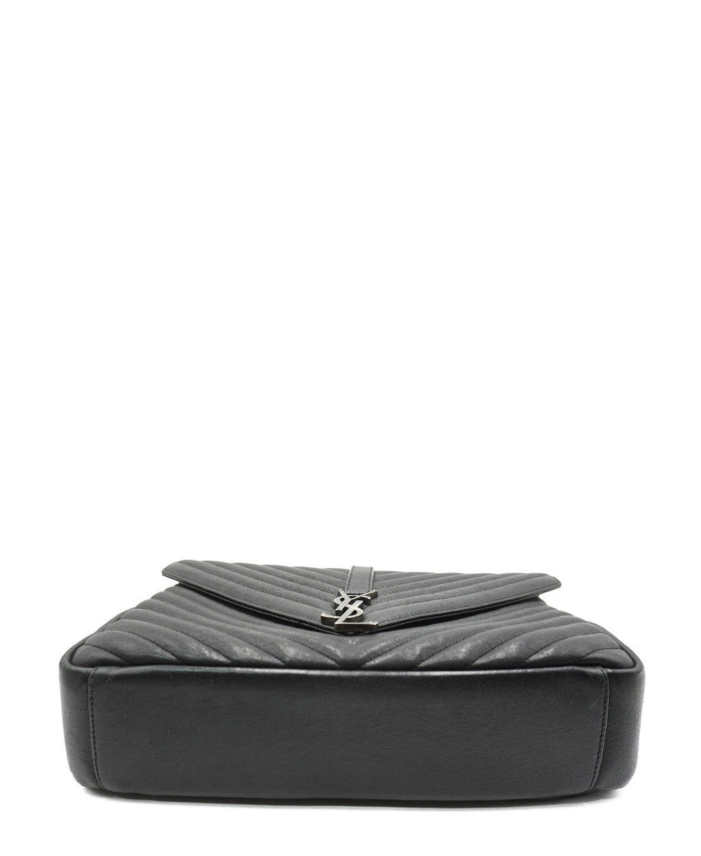 Large Monogram Chevron MatelassÃƒÆ’Ã‚Â© College Bag Black