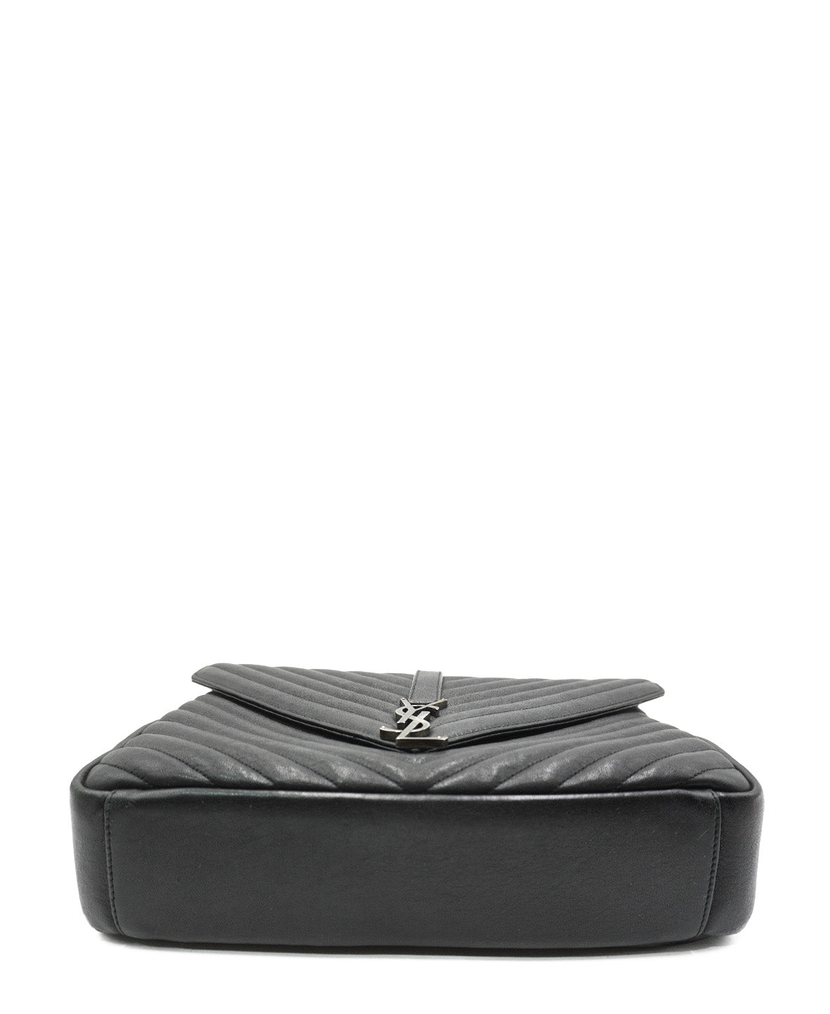 Large Monogram Chevron MatelassÃƒÆ’Ã‚Â© College Bag Black
