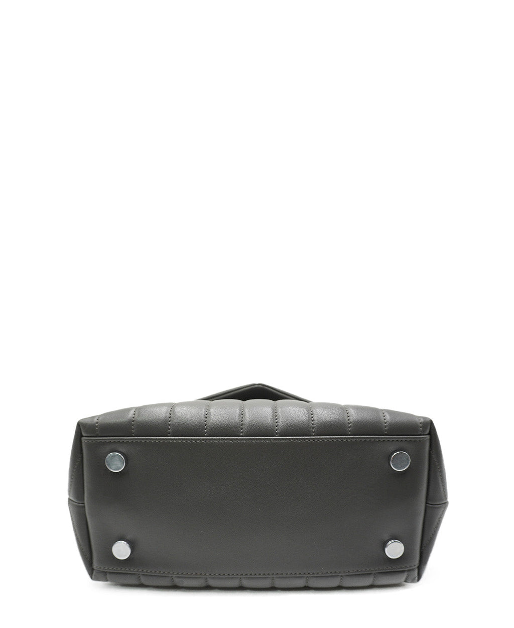 Small Quilted "Y" LouLou Shoulder Bag Grey
