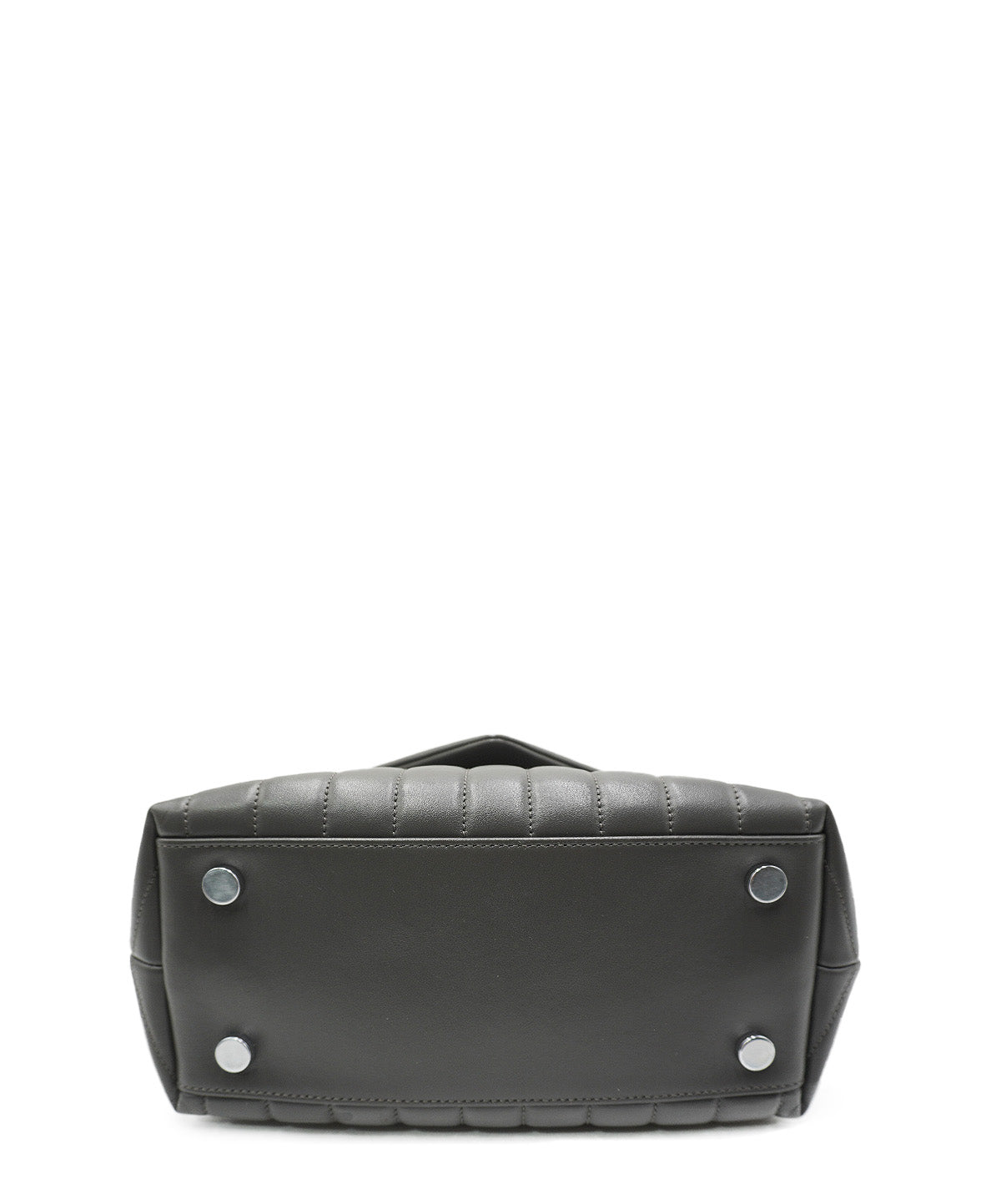 Small Quilted "Y" LouLou Shoulder Bag Grey