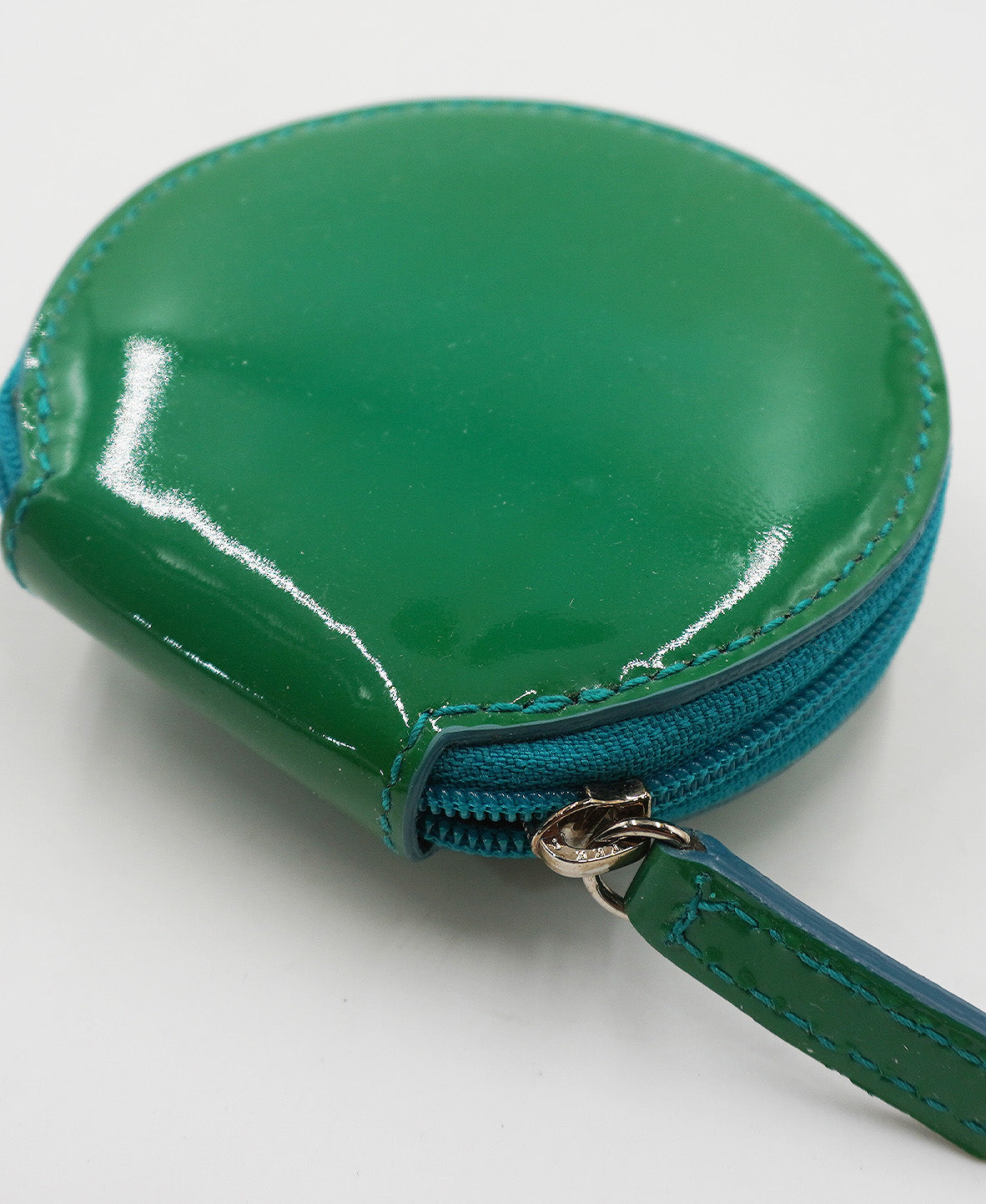 Leather Round Coin Pouch Multicolor