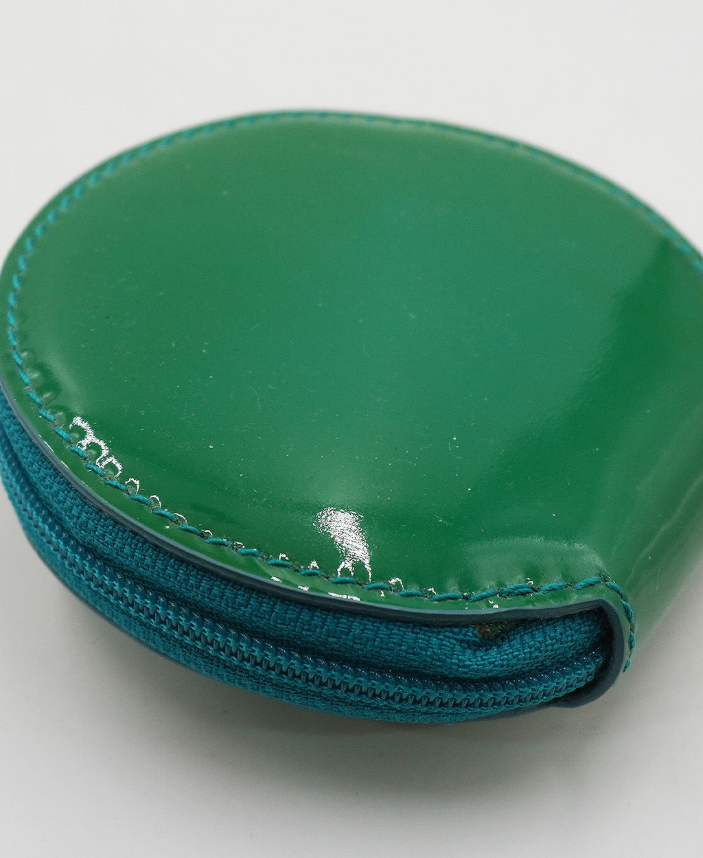 Leather Round Coin Pouch Multicolor