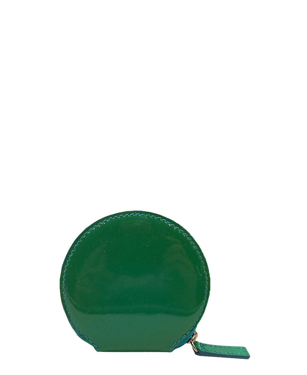 Leather Round Coin Pouch Multicolor