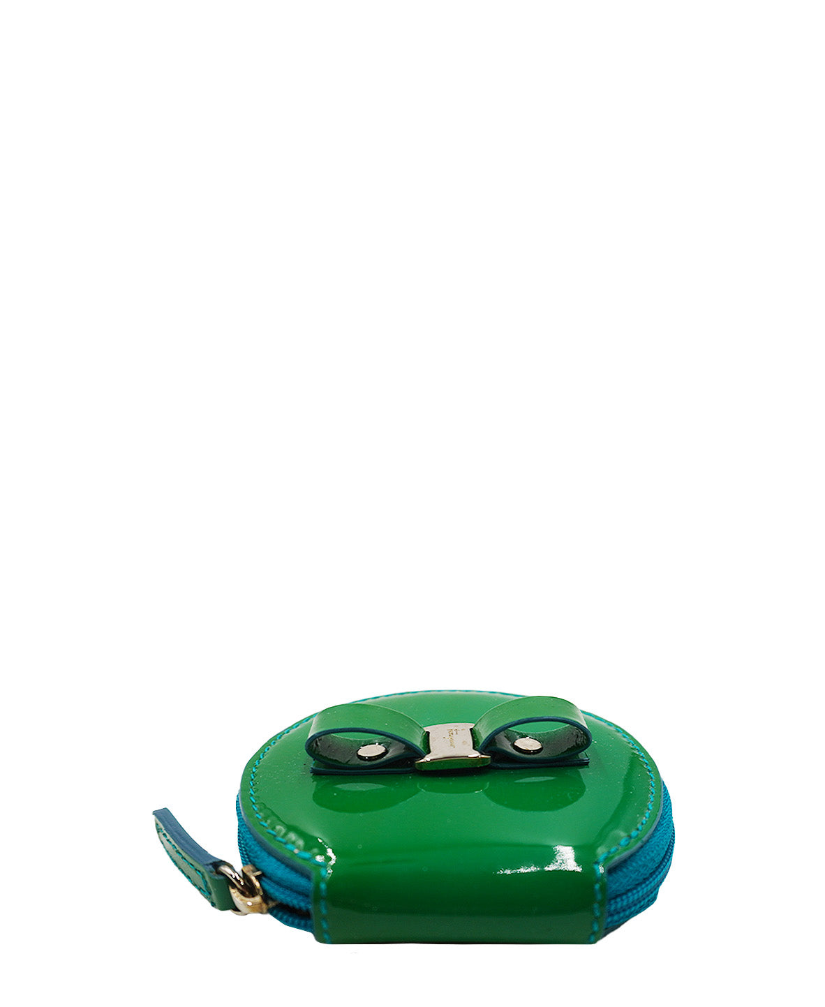 Leather Round Coin Pouch Multicolor