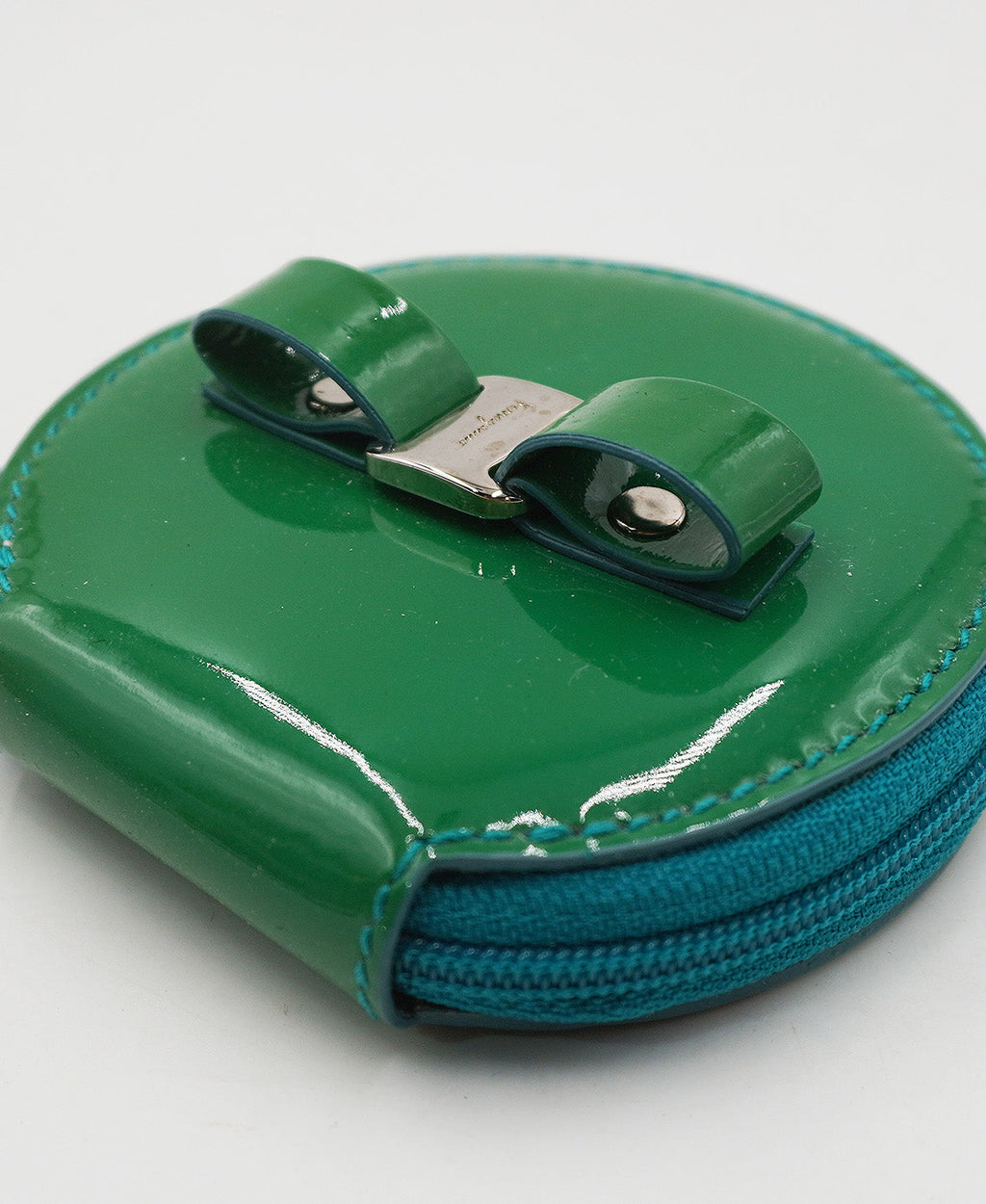 Leather Round Coin Pouch Multicolor