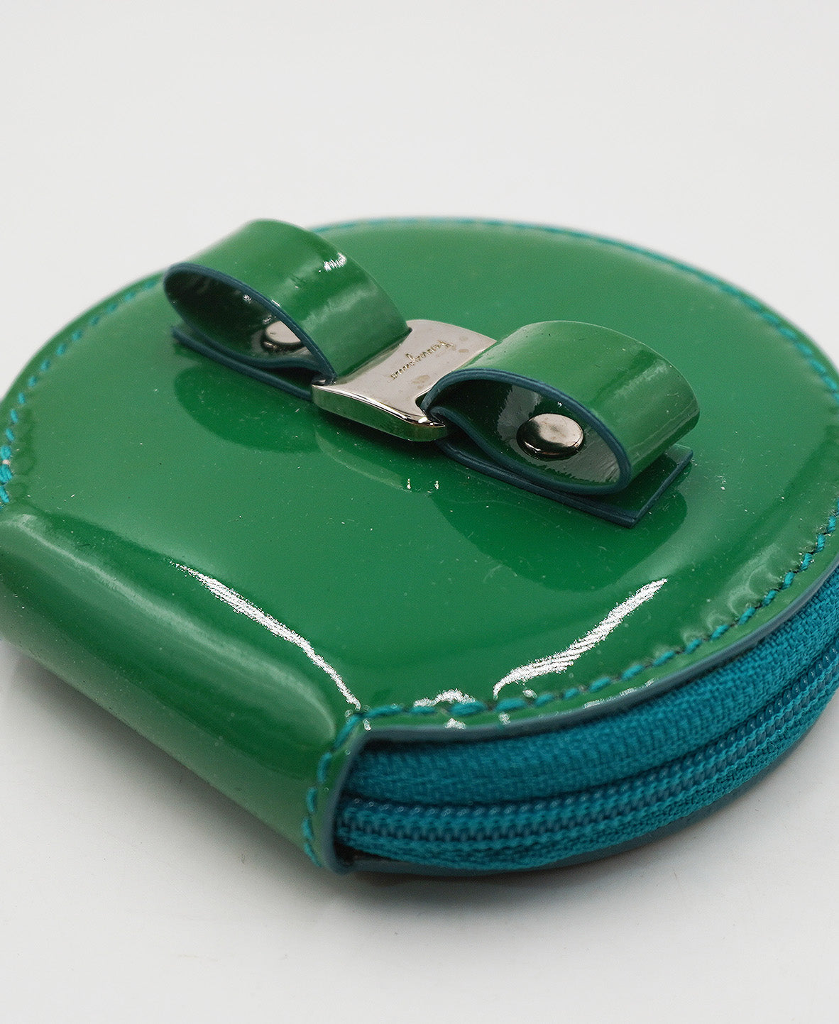 Leather Round Coin Pouch Multicolor