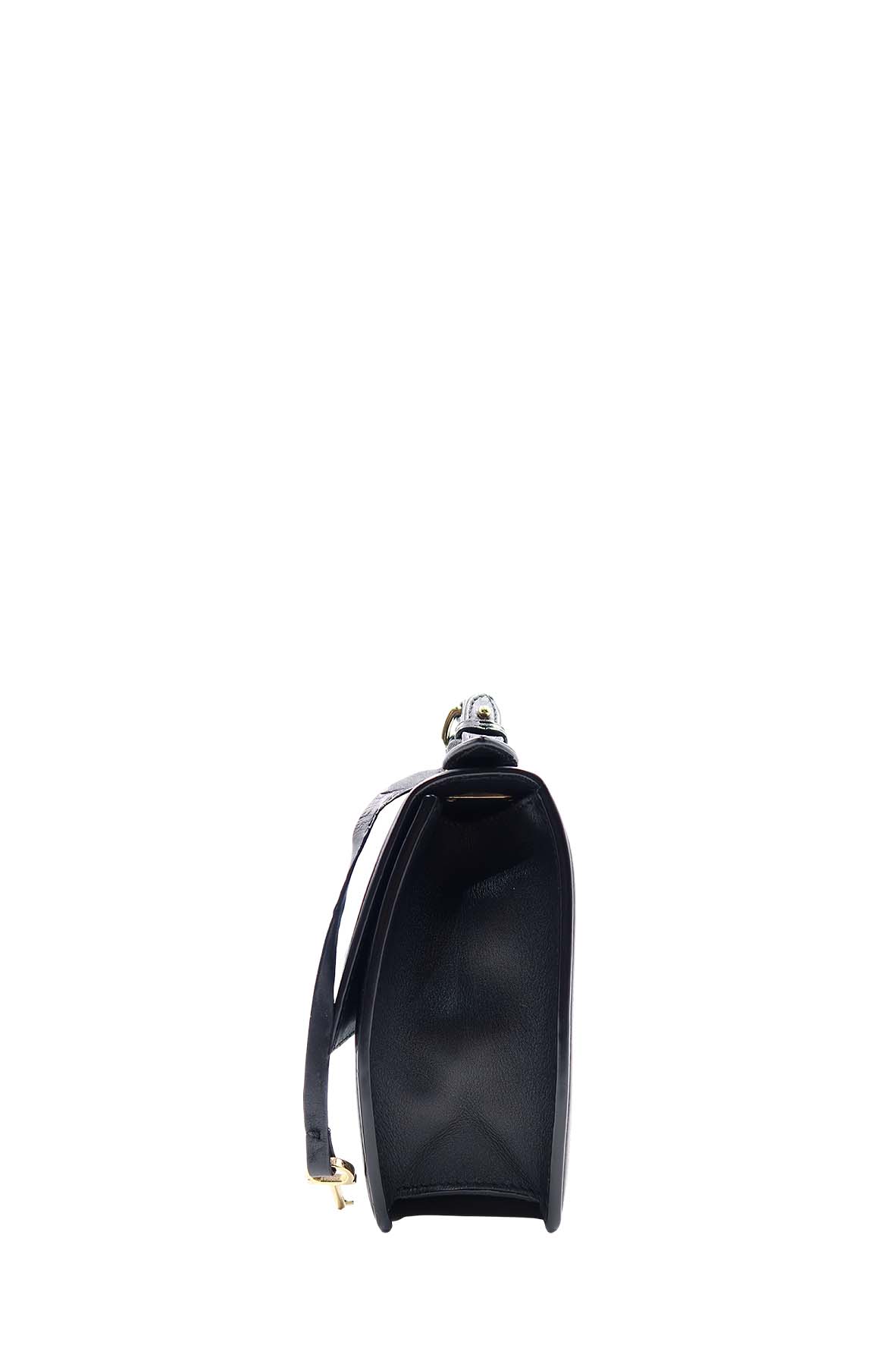 Medium Aileen Shoulder Bag with Blue Stripes Blue