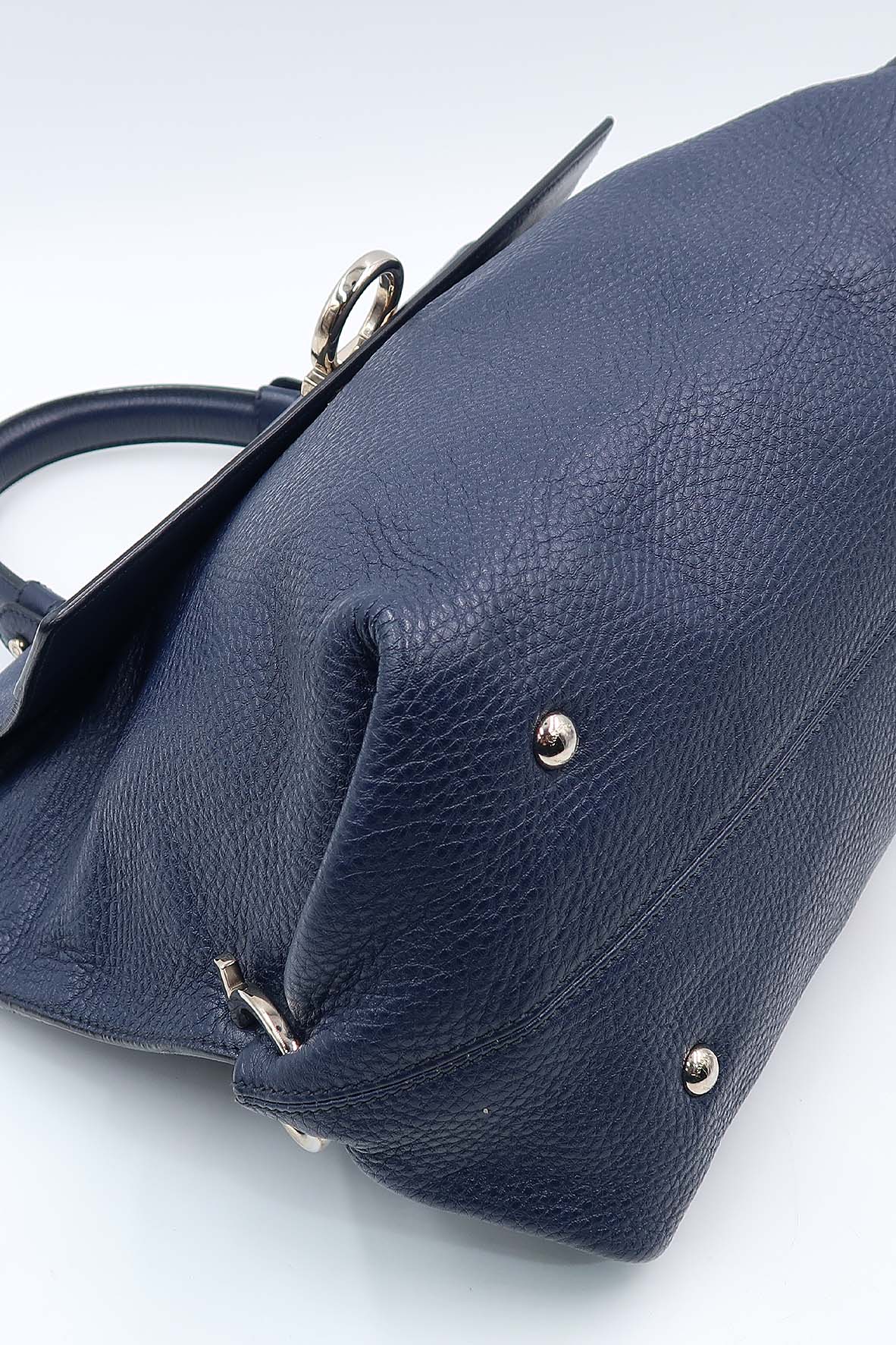 Medium Sofia Top Handle Bag Navy
