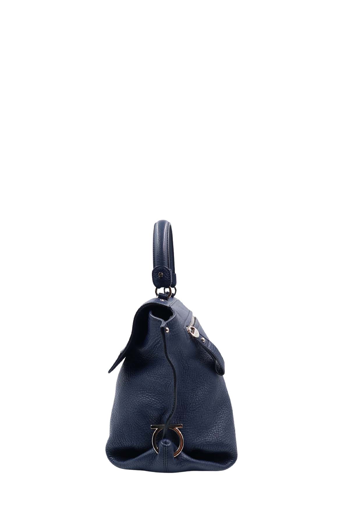 Medium Sofia Top Handle Bag Navy