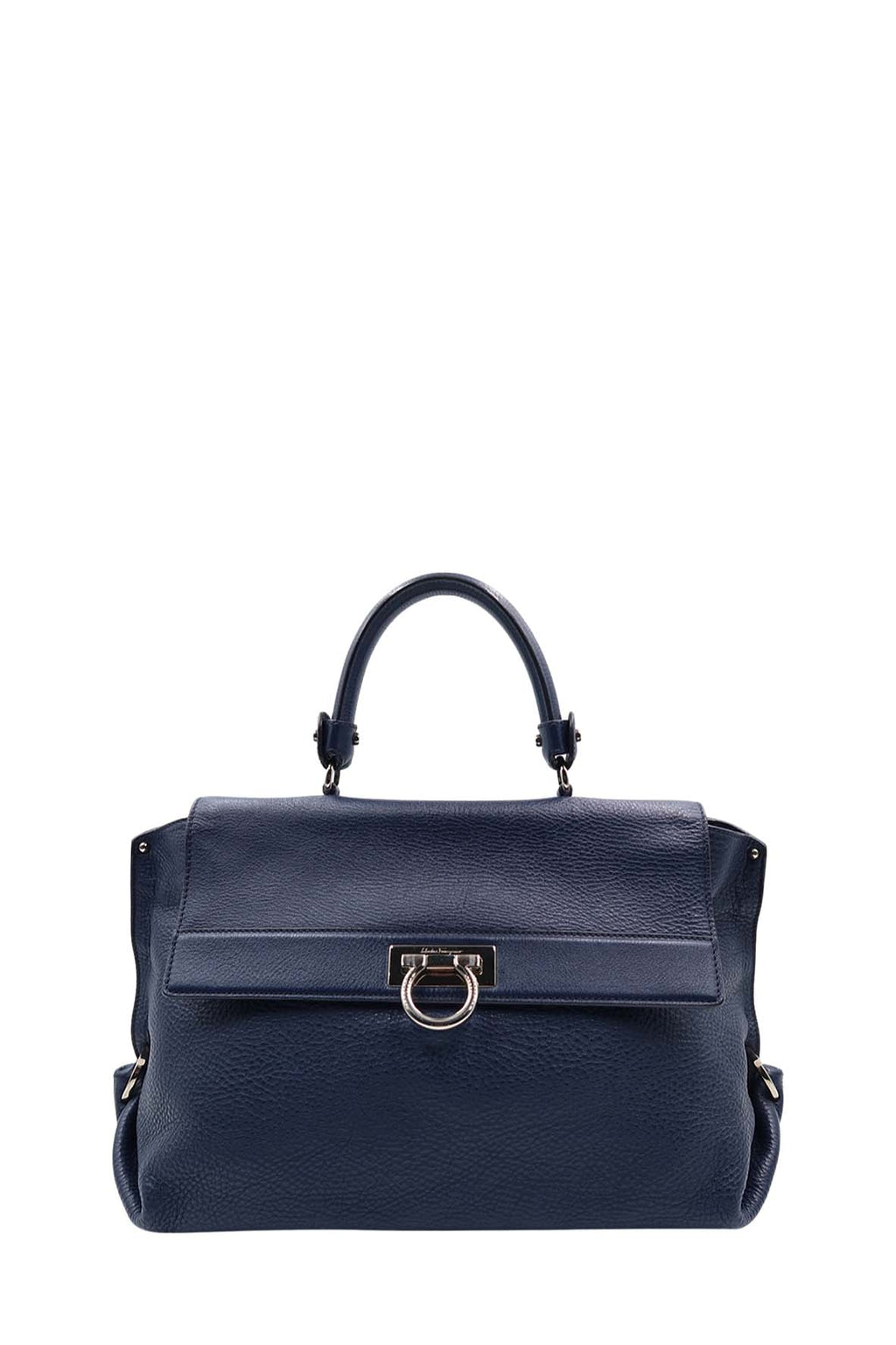 Medium Sofia Top Handle Bag Navy