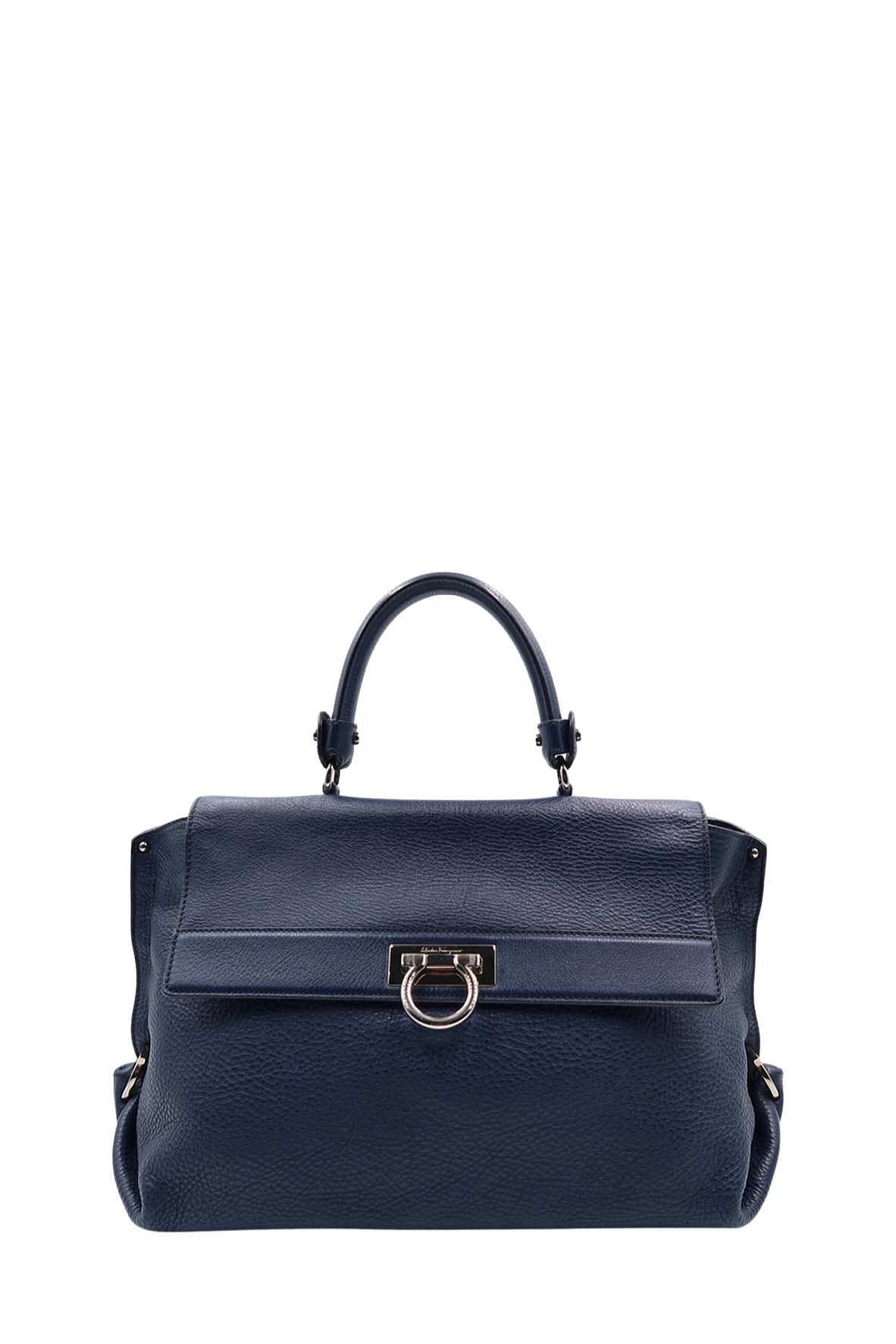 Medium Sofia Top Handle Bag Navy