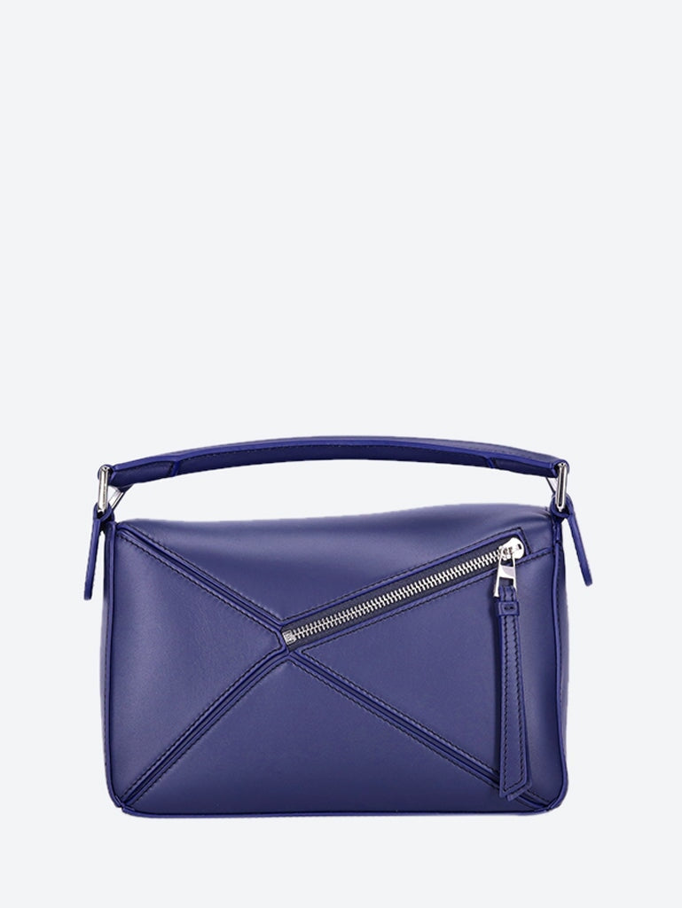 Loewe Women Satin Leather Puzzle Small Bag