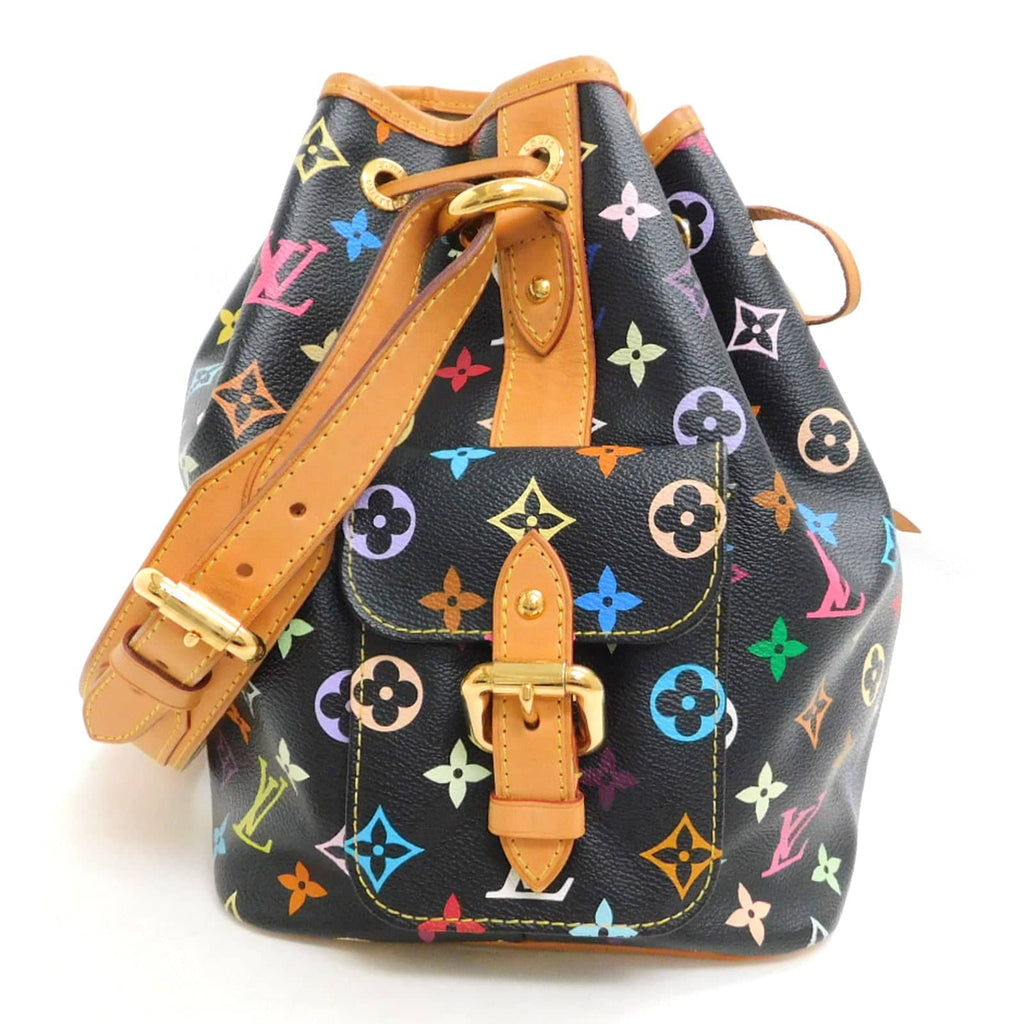 Louis Vuitton Petit NoÃƒÆ’Ã‚Â© Black Multicolor Monogram Canvas