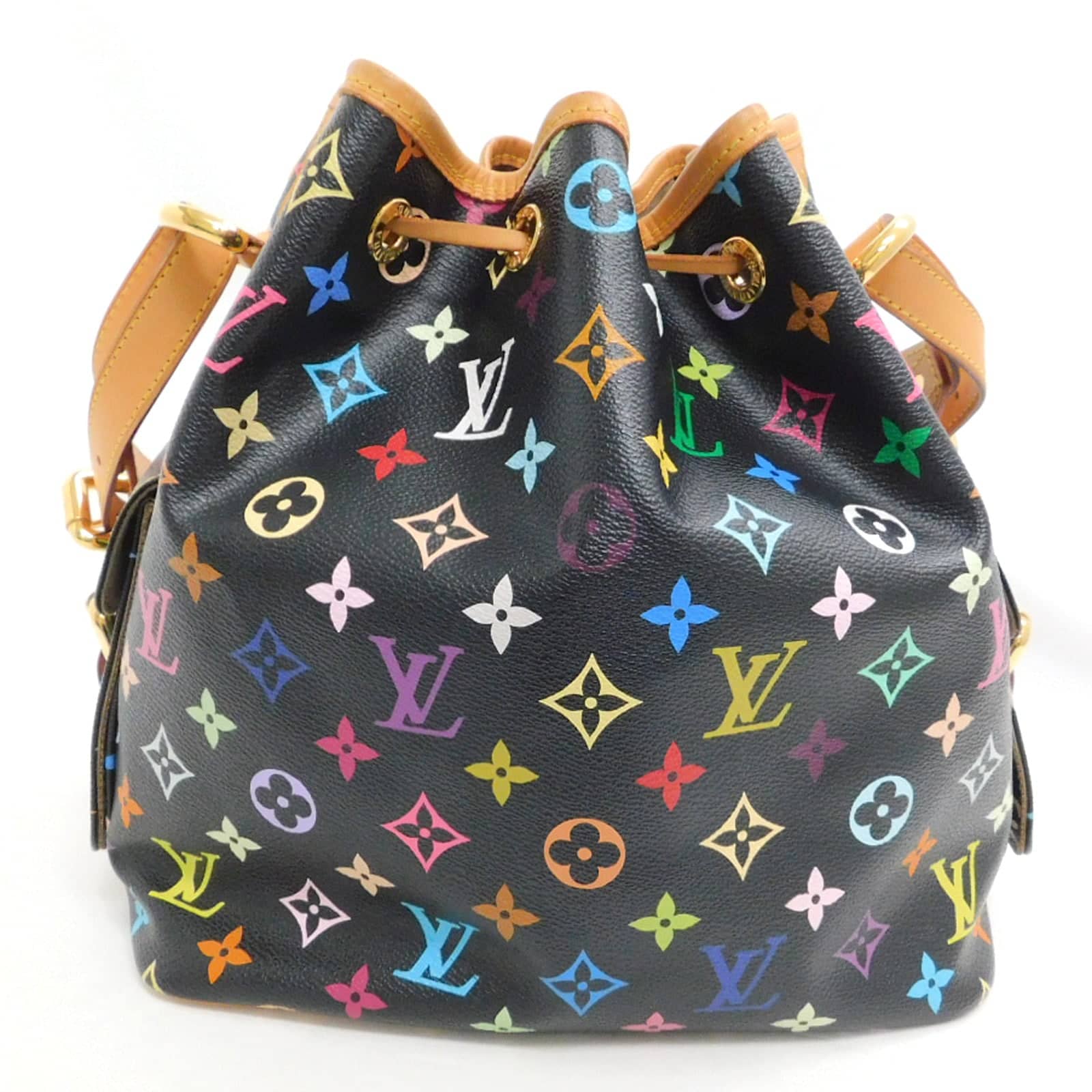 Louis Vuitton Petit NoÃƒÆ’Ã‚Â© Black Multicolor Monogram Canvas