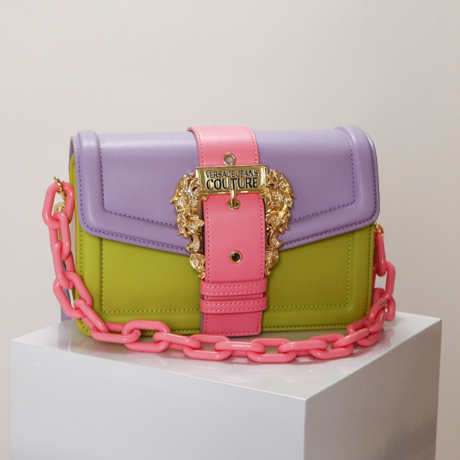 Versace Jeans Baroque Buckle Shoulder Bag