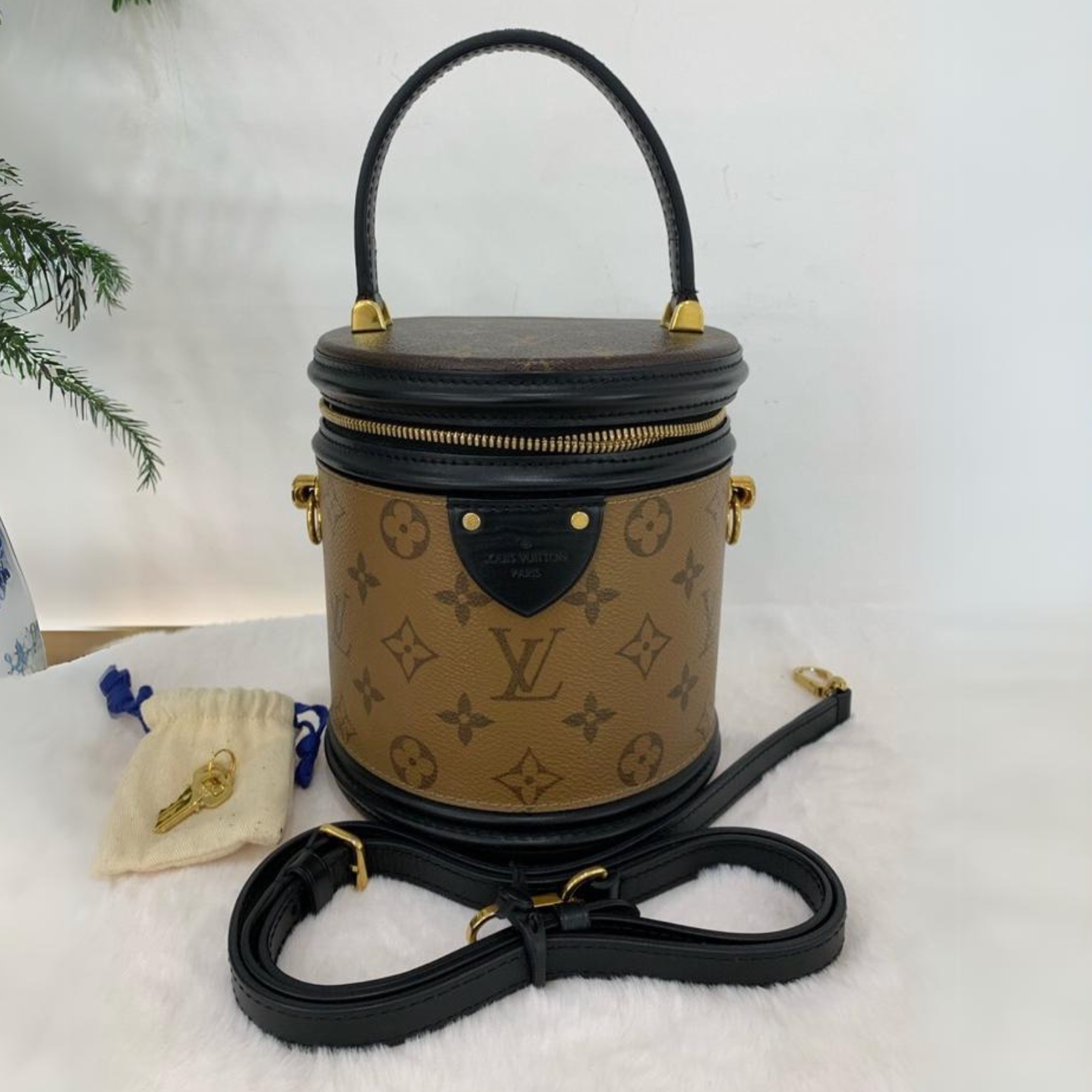 Louis Vuitton Cannes Handbag Reverse Monogram Canvas