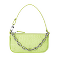 By Far Rachel Mini Croc-Embossed Leather Shoulder Bag