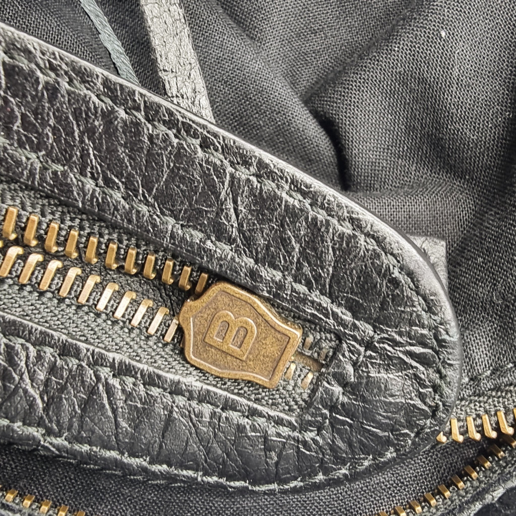 City Graffiti Leather 2way Black