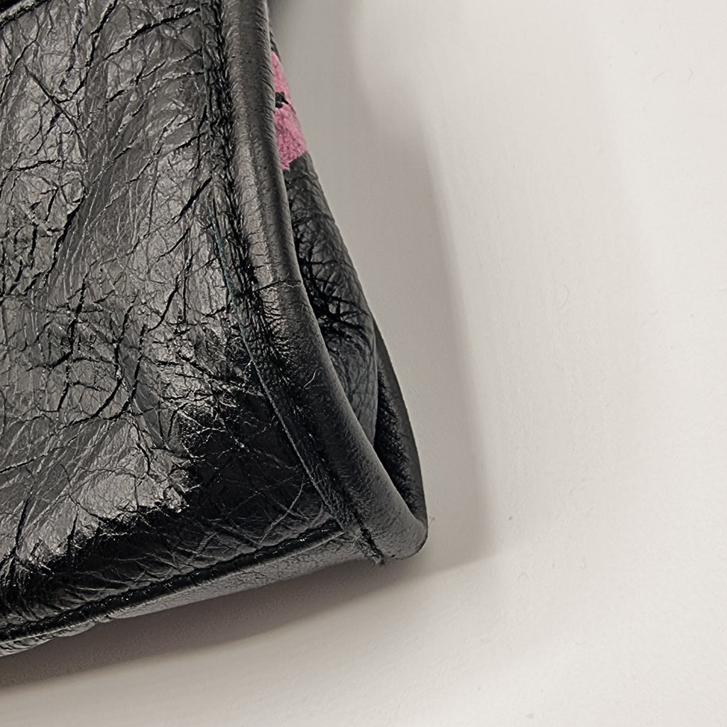 City Graffiti Leather 2way Black