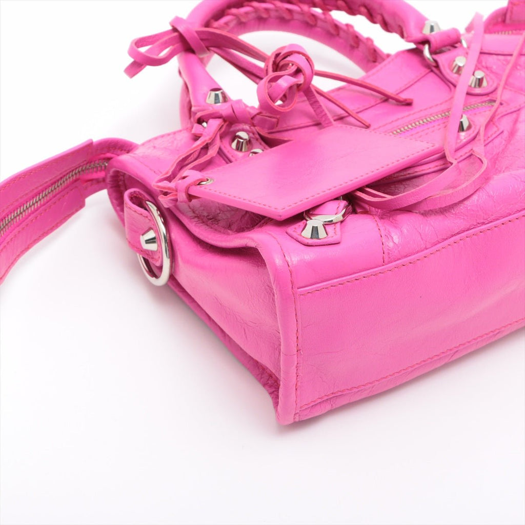 Classic Mini City 2way Pink Leather