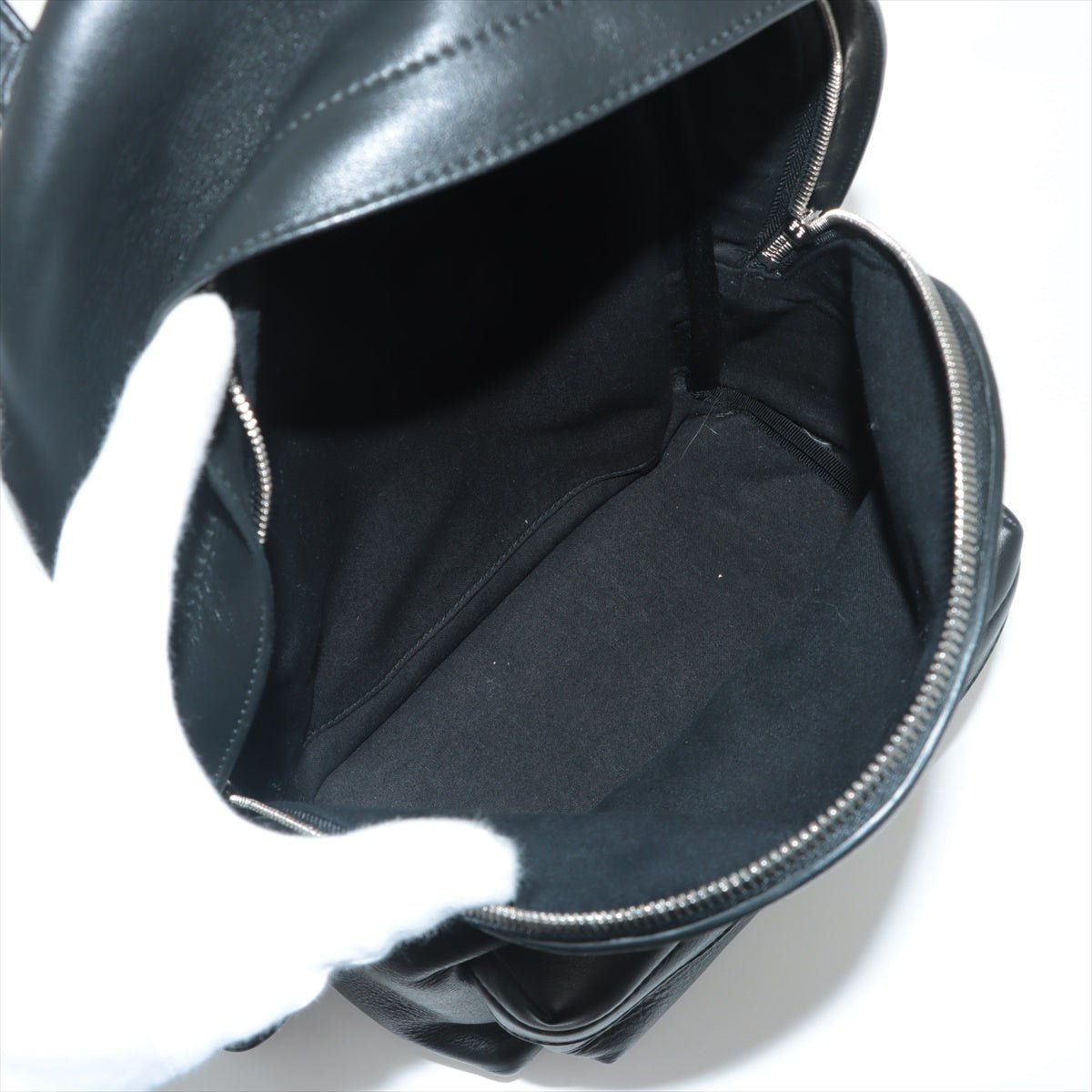 Everyday Backpack Black Leather