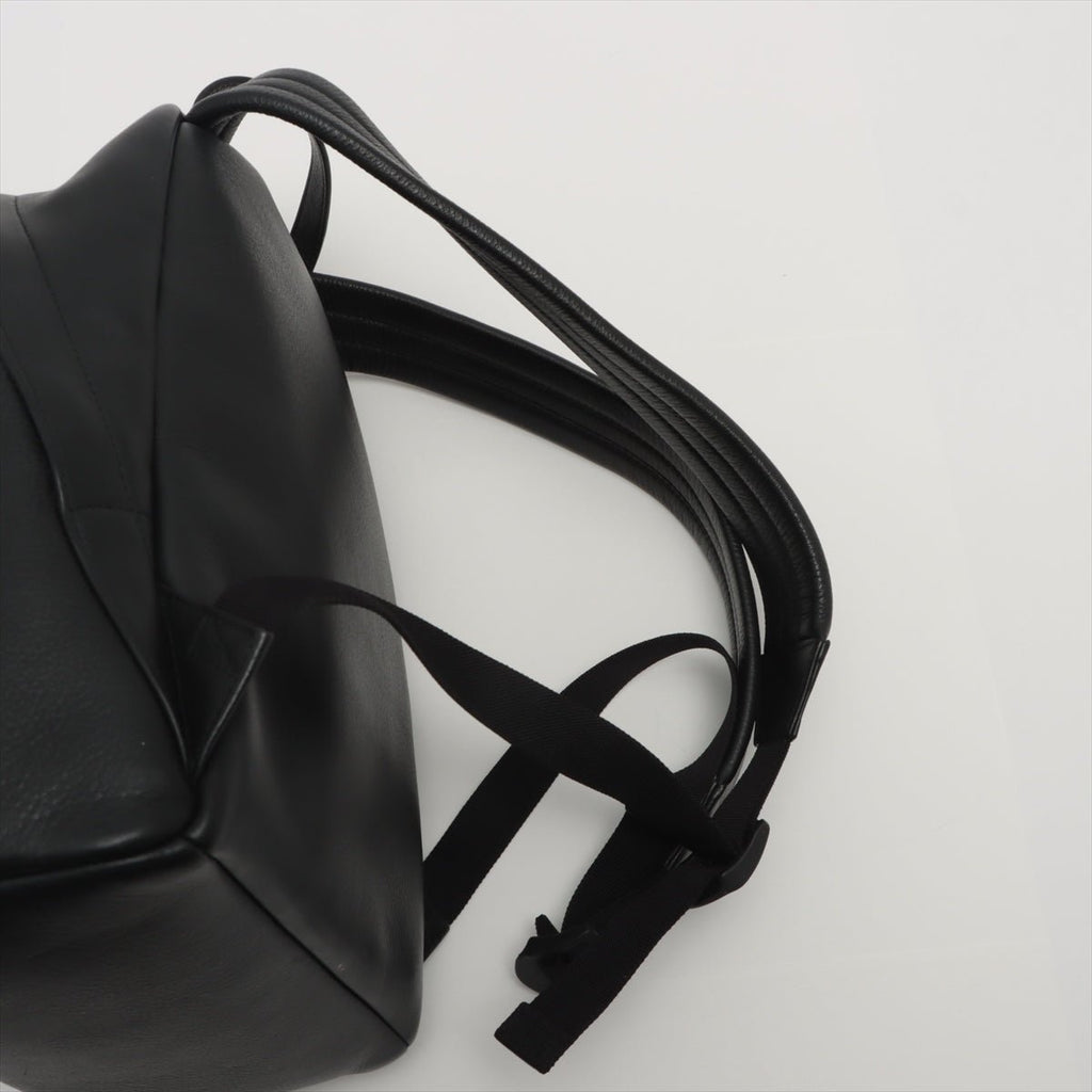 Everyday Backpack Black Leather