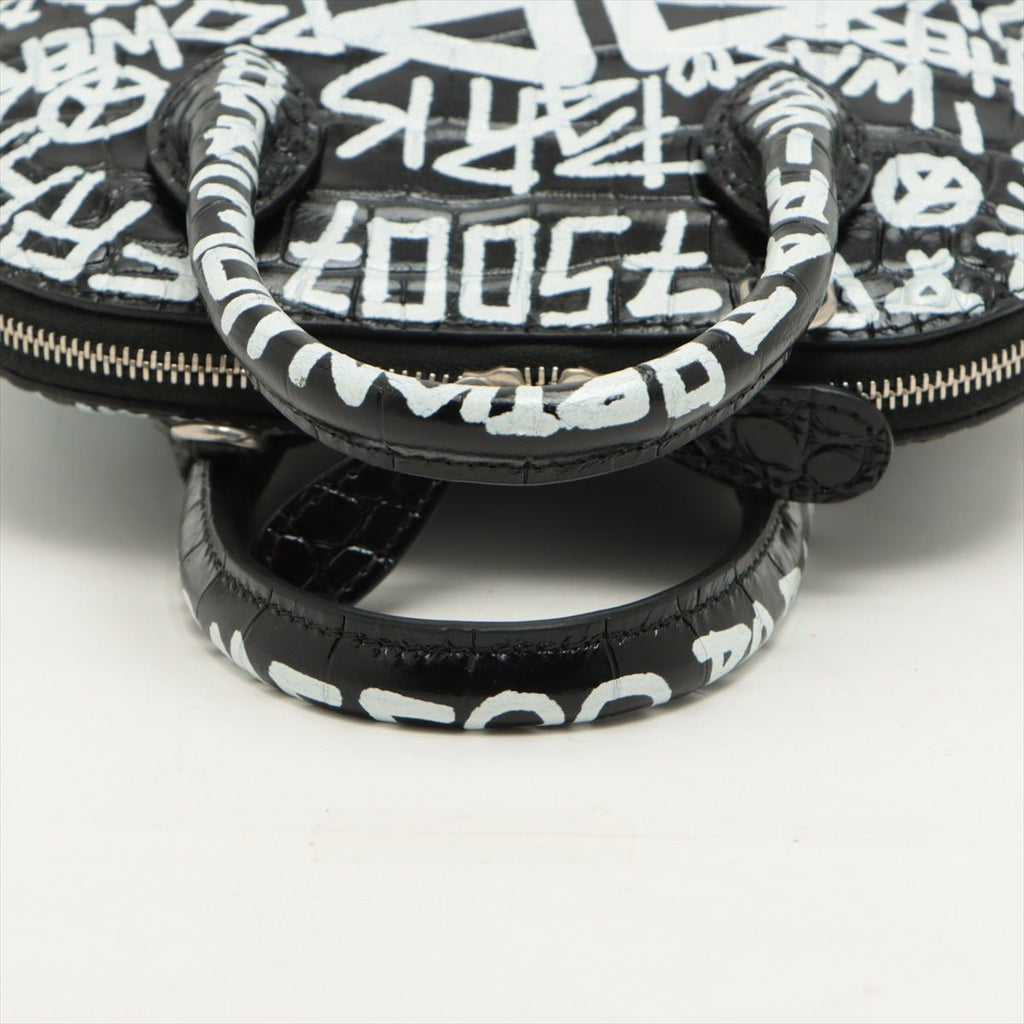 Graffiti Ville XXS in Black Leather 2-way
