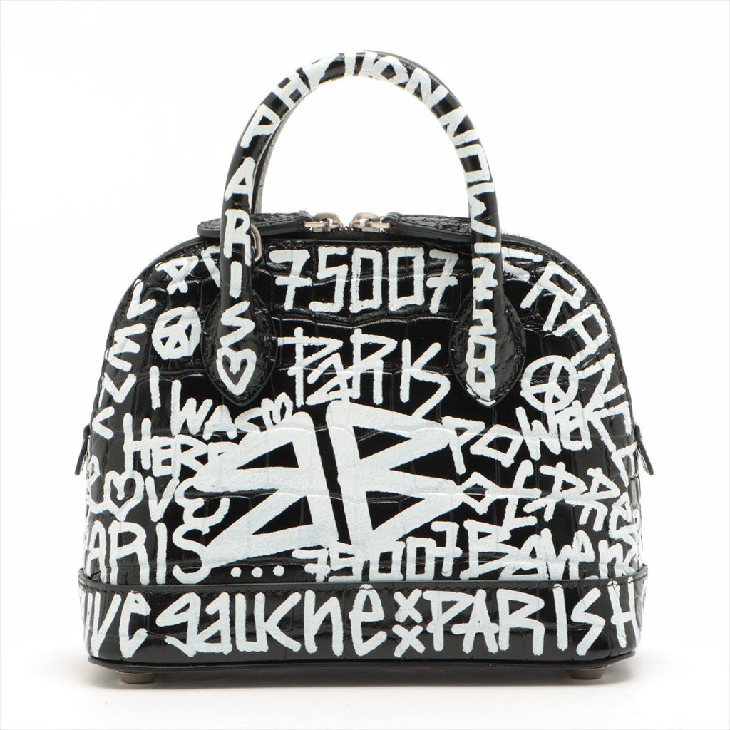 Graffiti Ville XXS in Black Leather 2-way