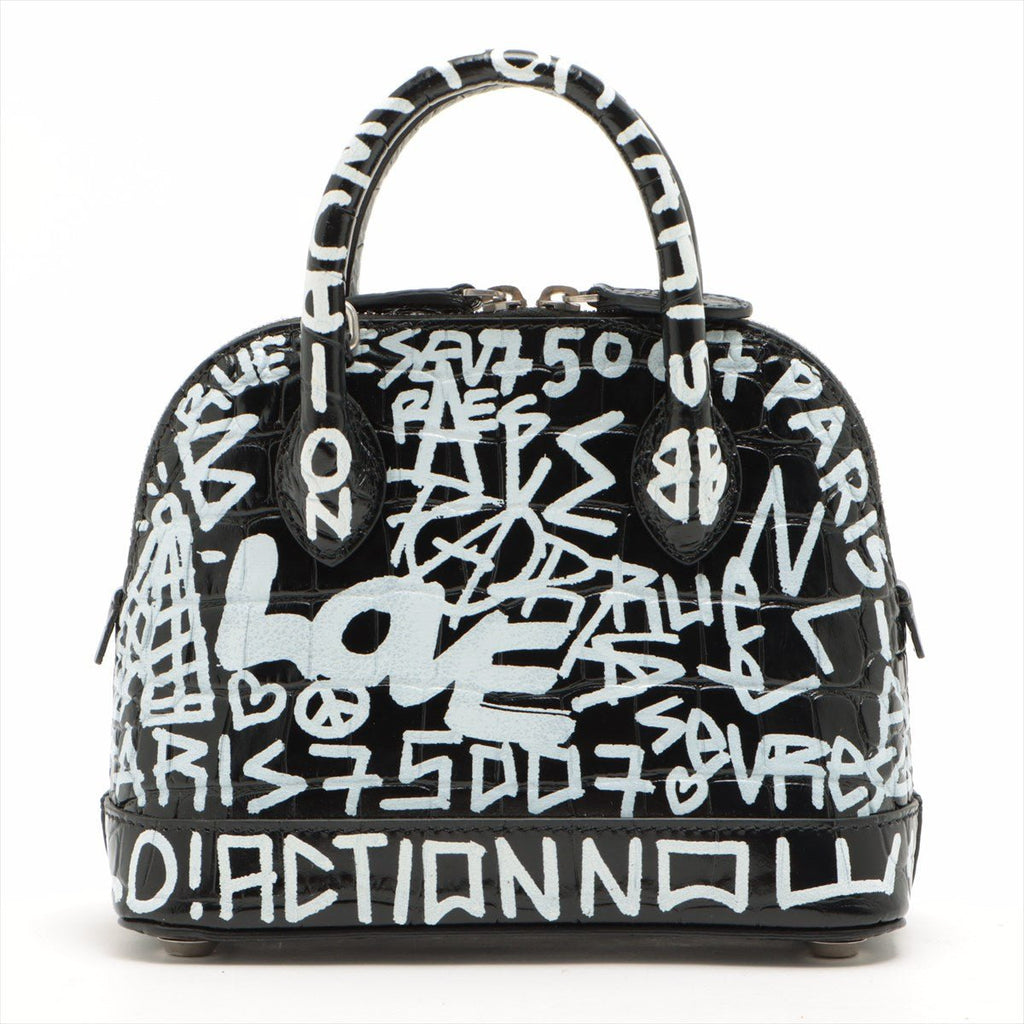 Graffiti Ville XXS in Black Leather 2-way