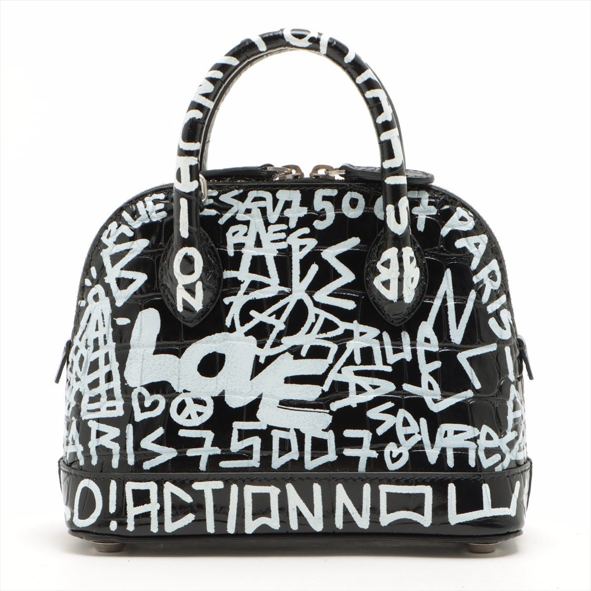 Graffiti Ville XXS in Black Leather 2-way