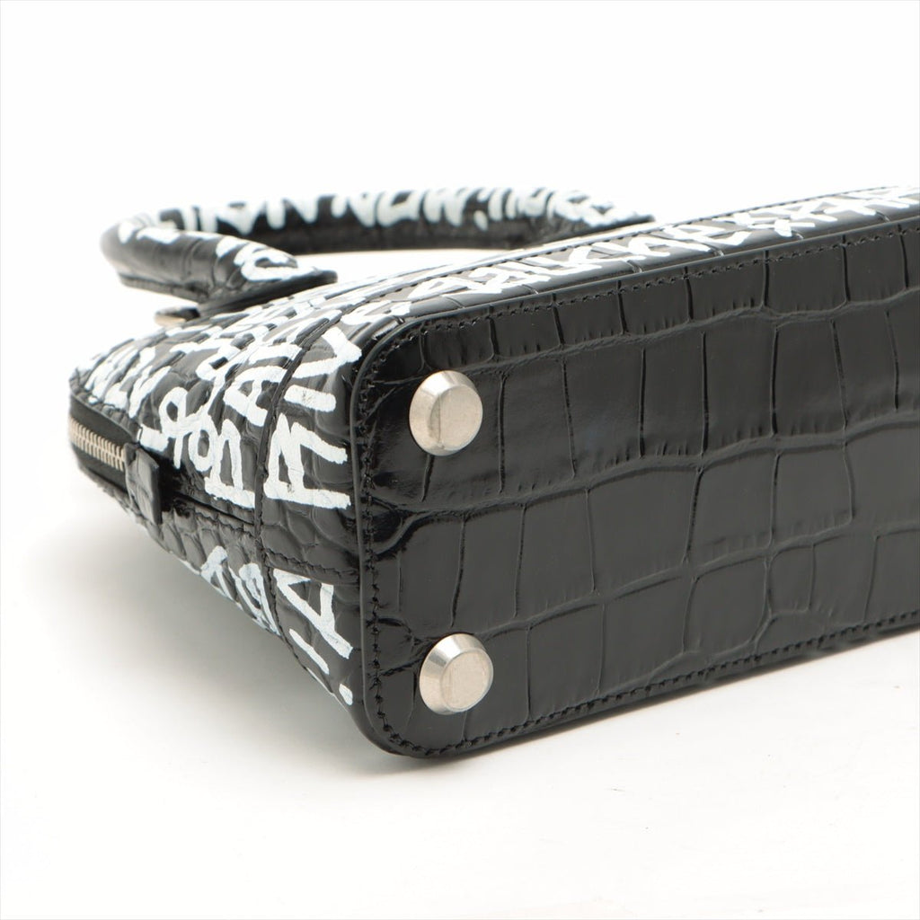 Graffiti Ville XXS in Black Leather 2-way