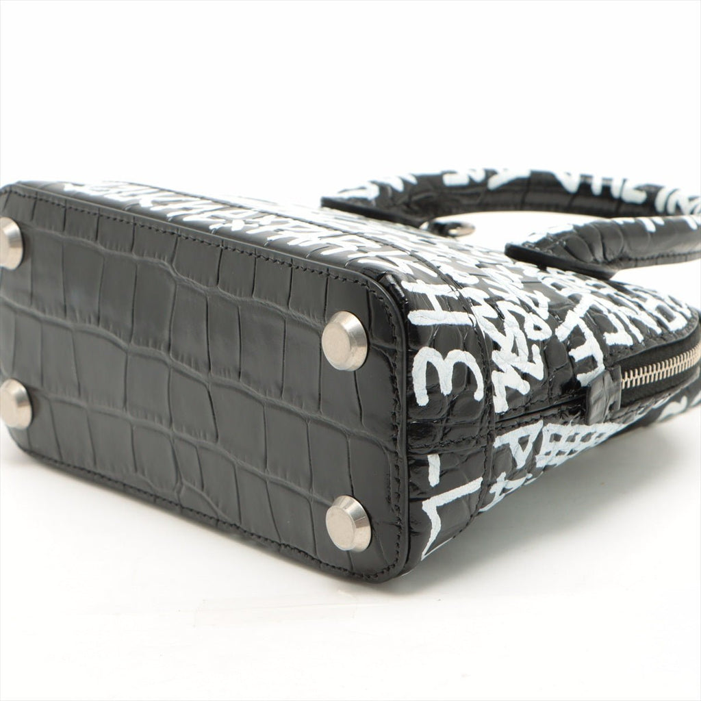 Graffiti Ville XXS in Black Leather 2-way
