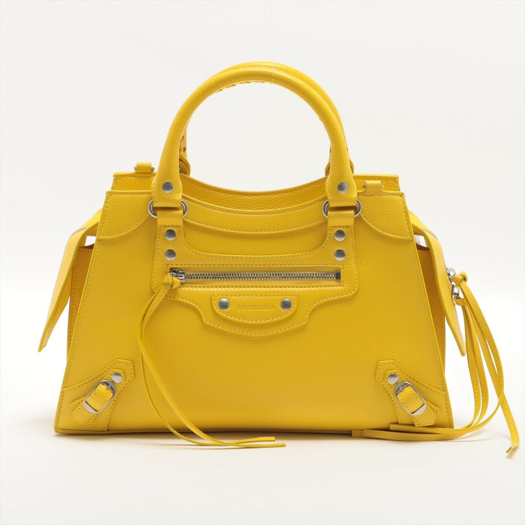 Neo Classic City Medium Leather Yellow Bag