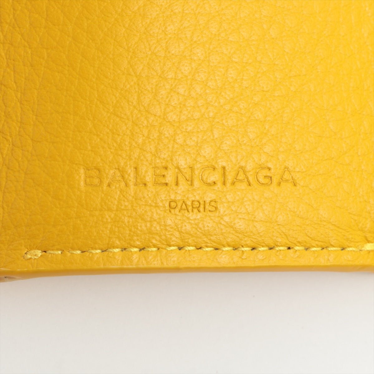 Papier Mini Wallet in Yellow Leather