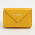 Papier Mini Wallet in Yellow Leather