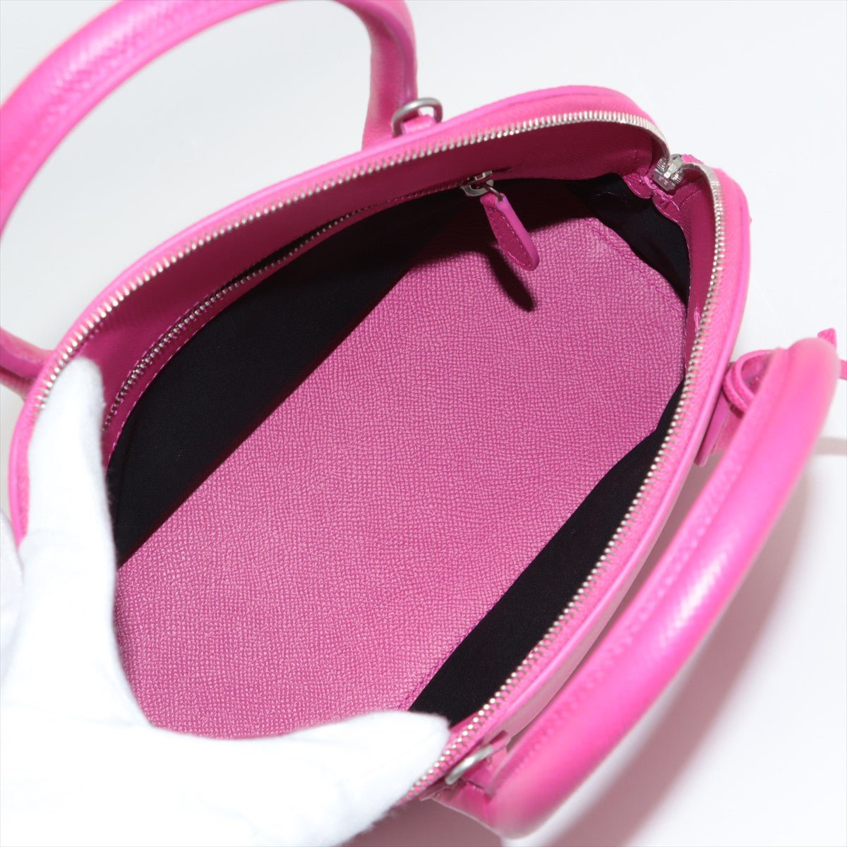 Ville Top Handle S Pink Leather 2-way