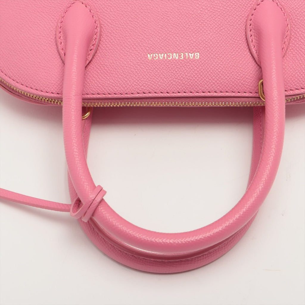 Ville Top Handle S Pink Leather 2-way
