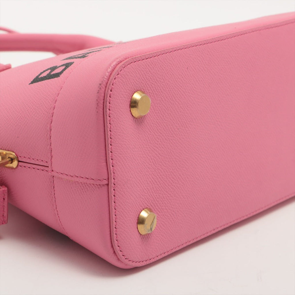 Ville Top Handle S Pink Leather 2-way