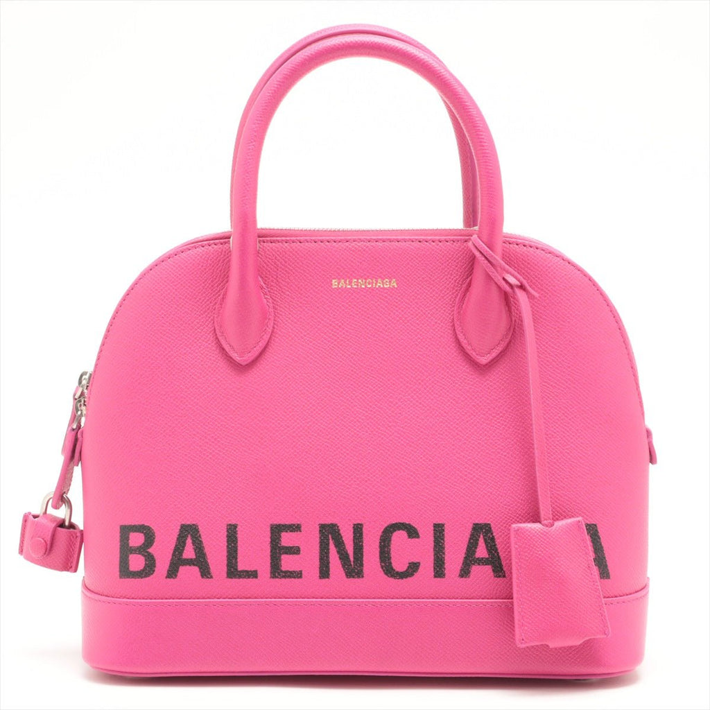Ville Top Handle S Pink Leather 2-way