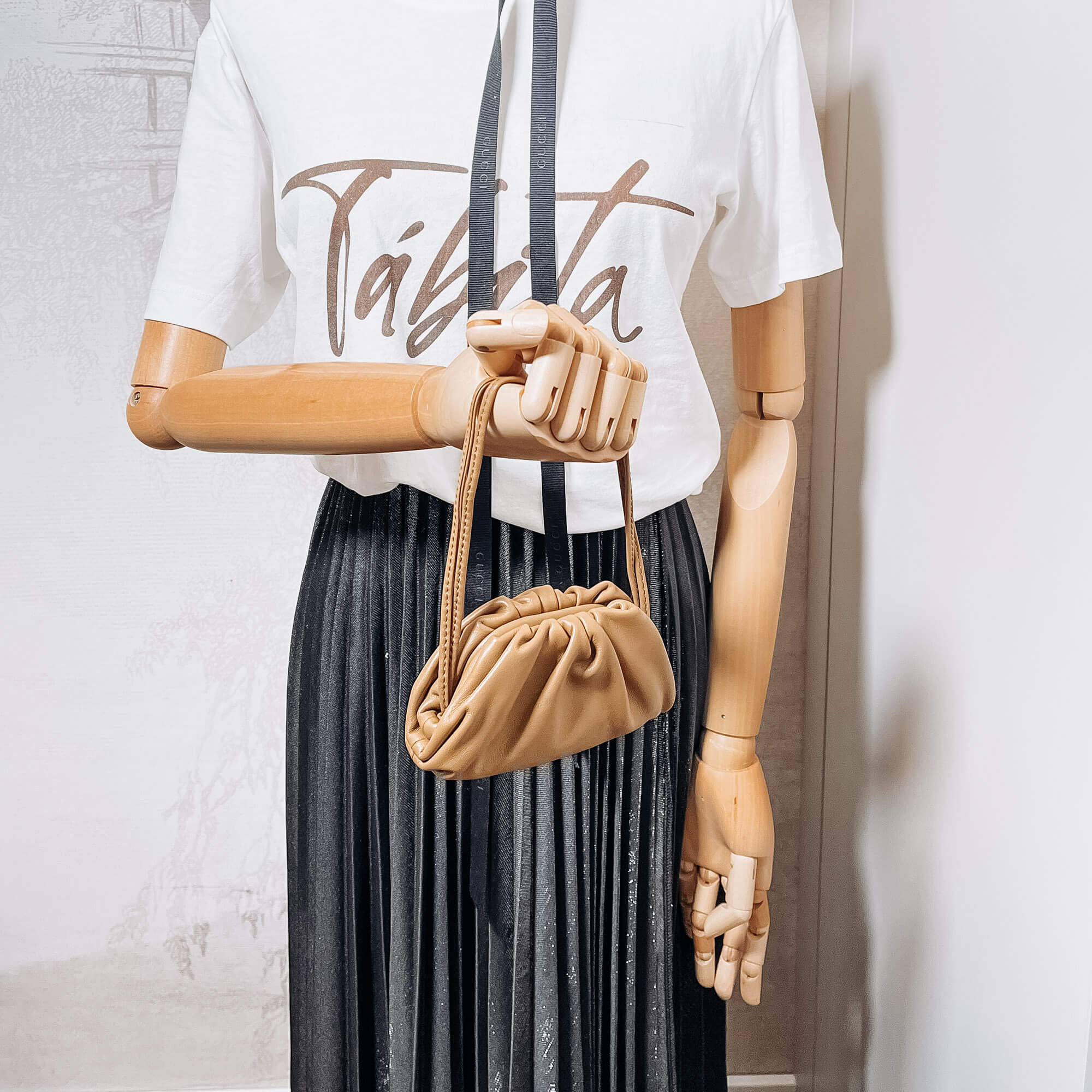Extra Mini Pouch Leather Brown Bag