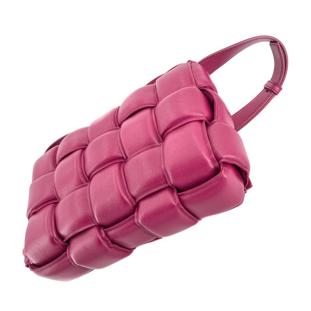 Padded Cassette Leather Shoulder Violet Bag
