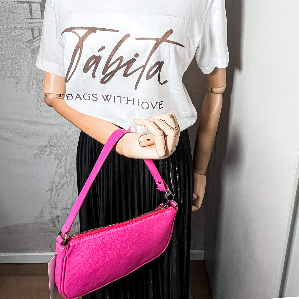 Rachel Leather Pink Bag