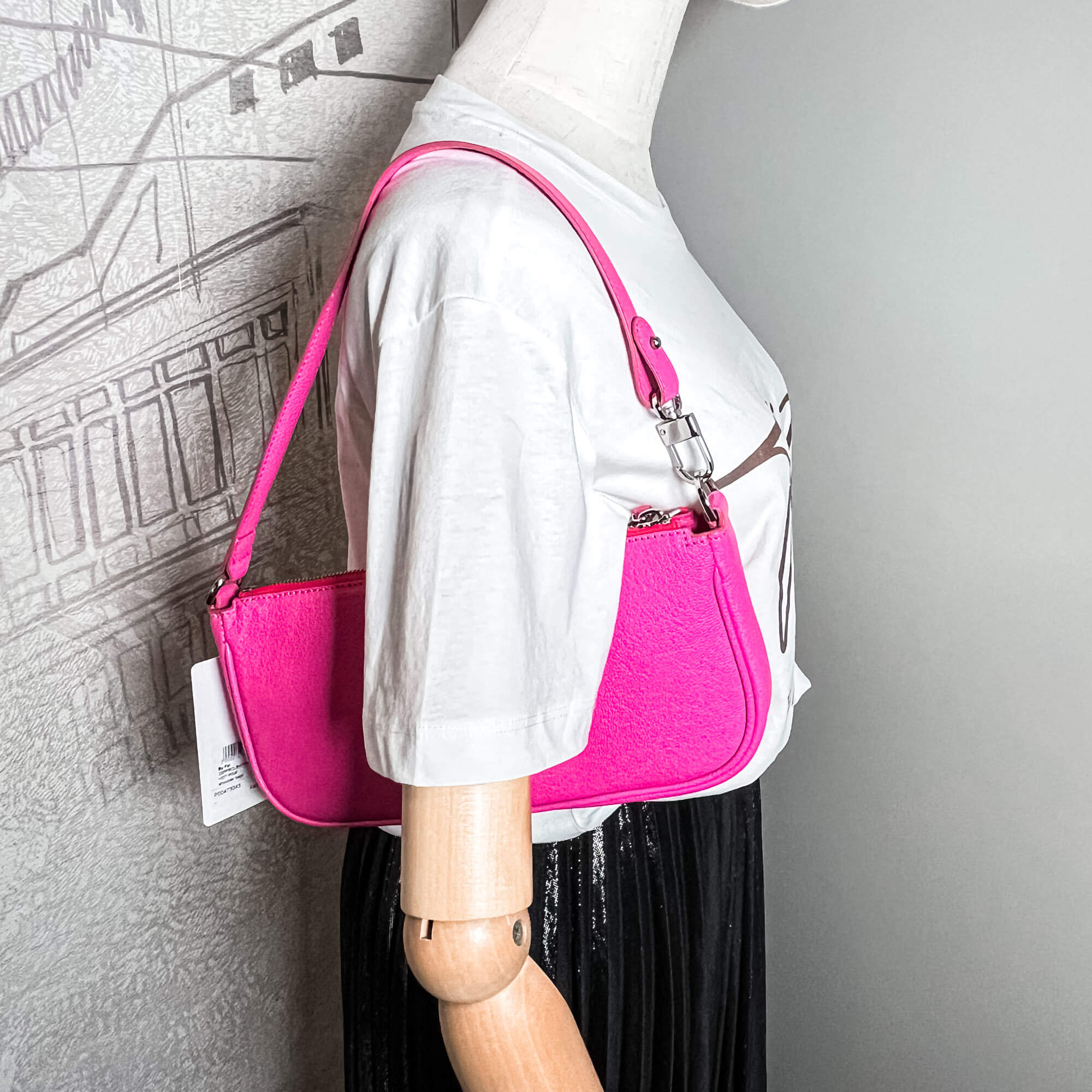 Rachel Leather Pink Bag